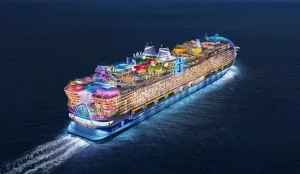 Maior navio de cruzeiro do mundo faz primeiro teste no mar