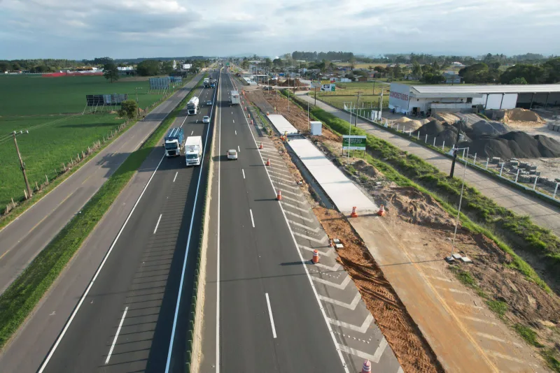 BR-101 Sul/SC: Obras da nova balança de Araranguá avançam