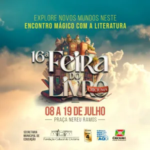 16ª Feira do Livro inicia neste sábado em Criciúma