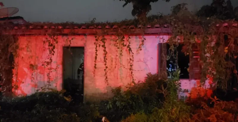 Casa utilizada por usuários de drogas pega fogo em Criciúma