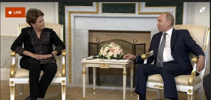 Dilma se reúne com Vladimir Putin na Rússia