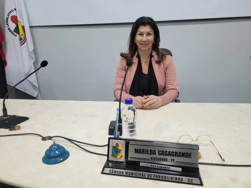 Marilda Casagrande assume a presidência da Câmara de Forquilhinha