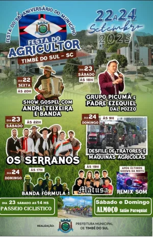 Daqui uma semana Timbé do Sul estará em festa