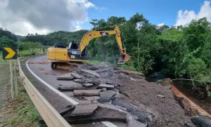 Governo do Estado começa recuperação em rodovias com estragos em função das chuvas