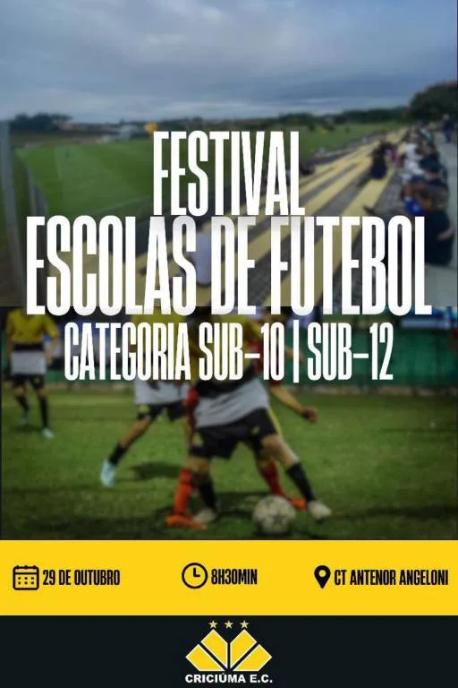 FESTIVAL SUB-10 E SUB-12 OCORRE NESTE DOMINGO NO CT