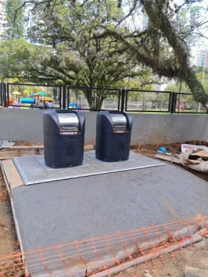 Primeiro Conjunto de Lixeiras Subterrâneas de Criciúma é Instalado e Inauguração Marcada para o Próximo Sábado