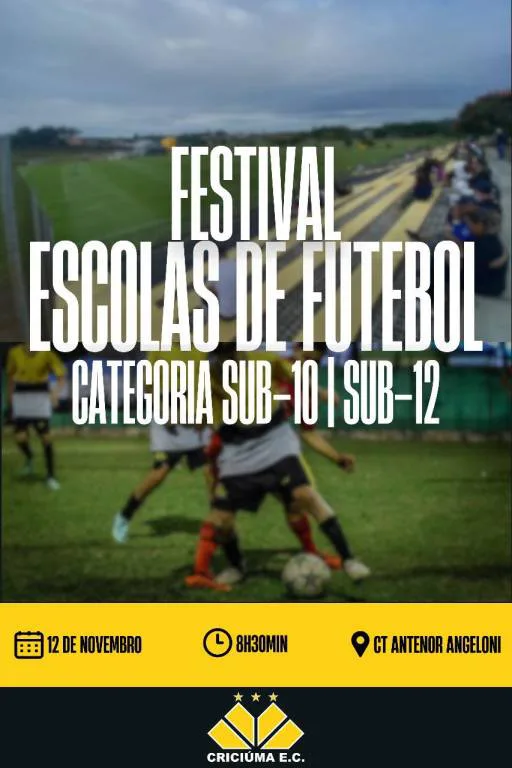 CT DO TIGRE RECEBE FESTIVAL SUB-10 E SUB-12 NO DOMINGO