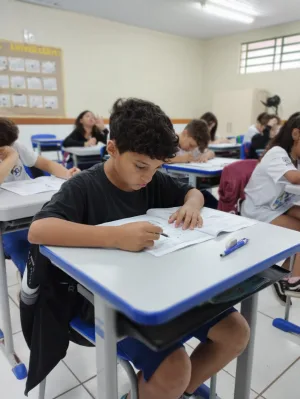 Estudantes da rede municipal de Criciúma passam por avaliação de aprendizagem