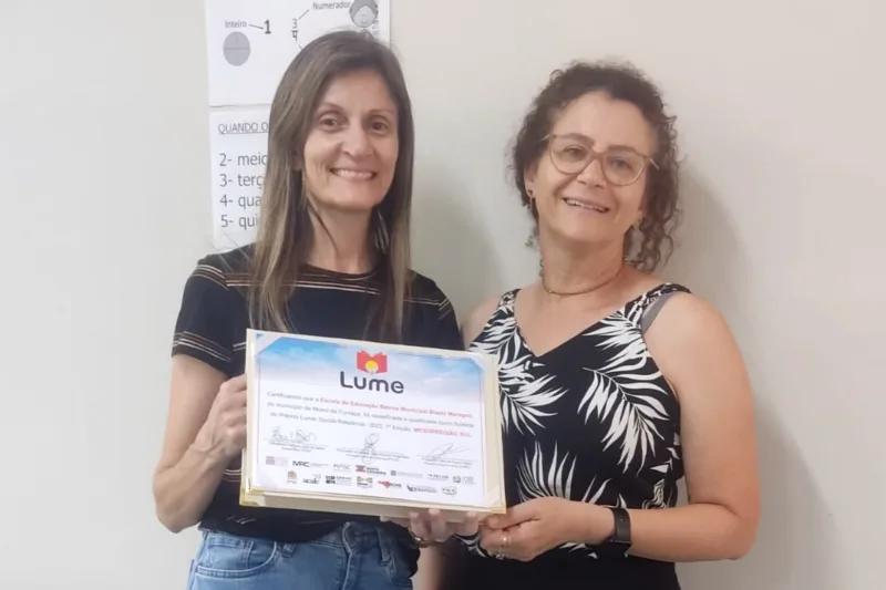 Escola Biázio Maragno de Morro da Fumaça está entre as finalistas do Prêmio Lume de Educação