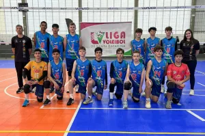 Vôlei masculino de Forquilhinha é campeão da Copa Sub-14 da Liga SC