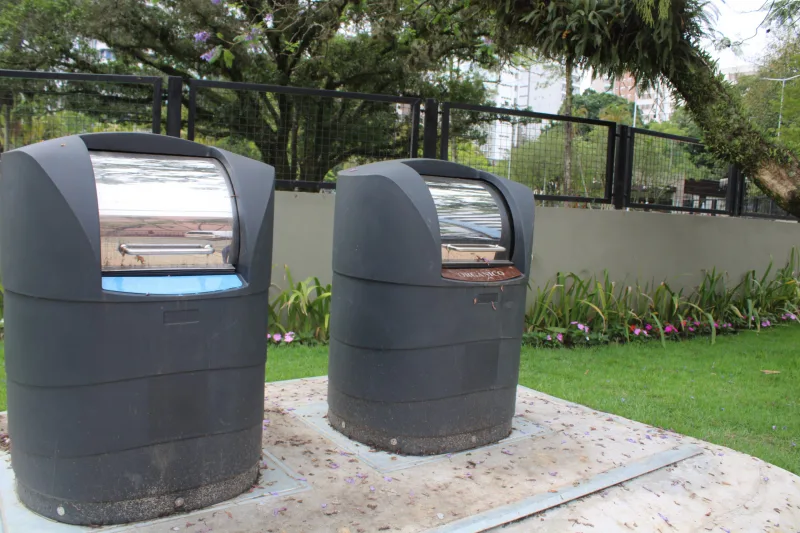 Reciclômetros instalados em Criciúma contabilizam volume de resíduos reciclados