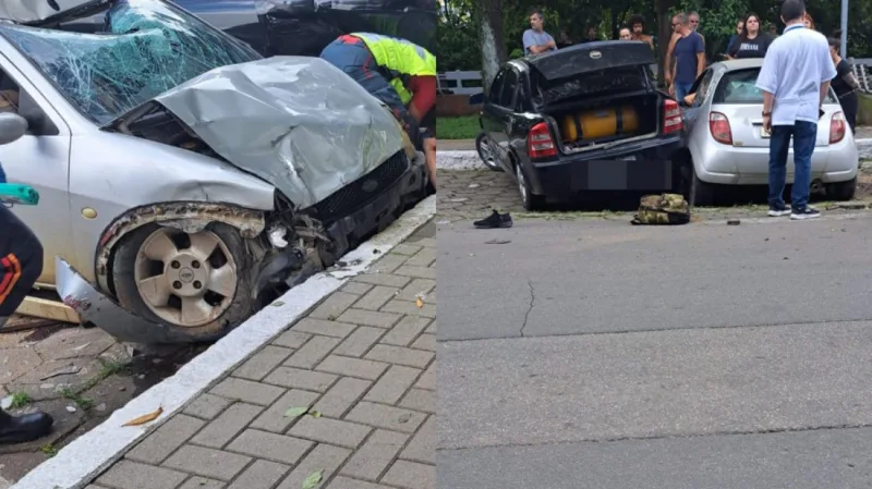 Ciclista é atropelado em acidente neste sábado (17)