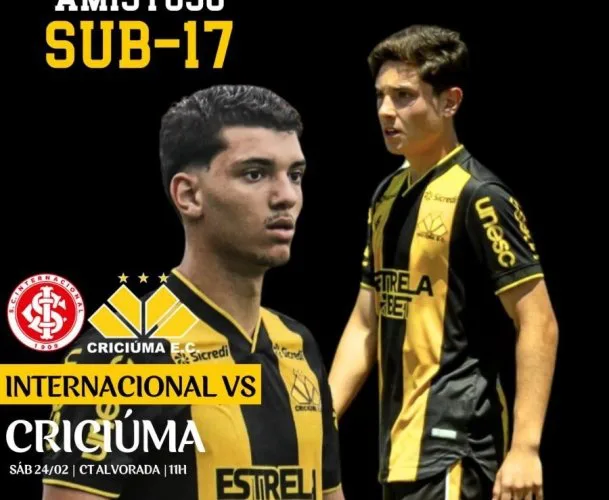 SUB-17 ENFRENTA O INTERNACIONAL EM AMISTOSO