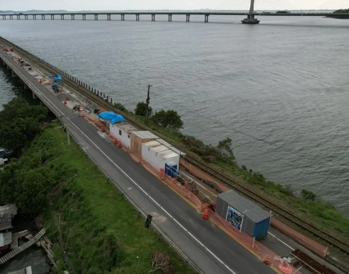 Estimada em R$ 7 milhões, obra na antiga ponte de Laguna vai aumentar preço do pedágio na BR-101/Sul