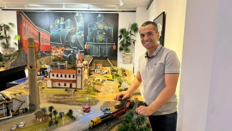 Tributo Ferroviário: A história por trás da maquete restaurada na mostra da Acic