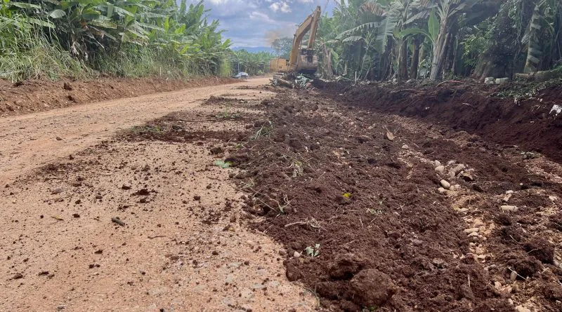 Iniciam as obras na Estrada Geral Bortolo Scarmagnani em Siderópolis