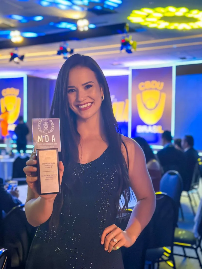 Atleta de Içara é considerada a melhor do ano pela Confederação Brasileira de Desportos Universitários