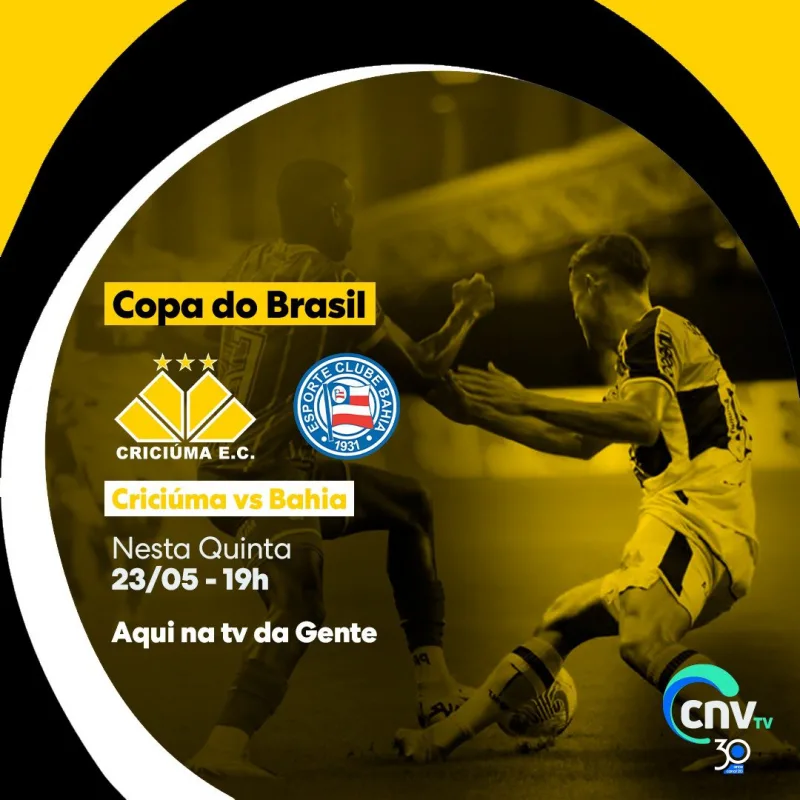 CRICIÚMA E BAHIA DECIDEM VAGA NAS OITAVAS DA COPA DO BRASIL