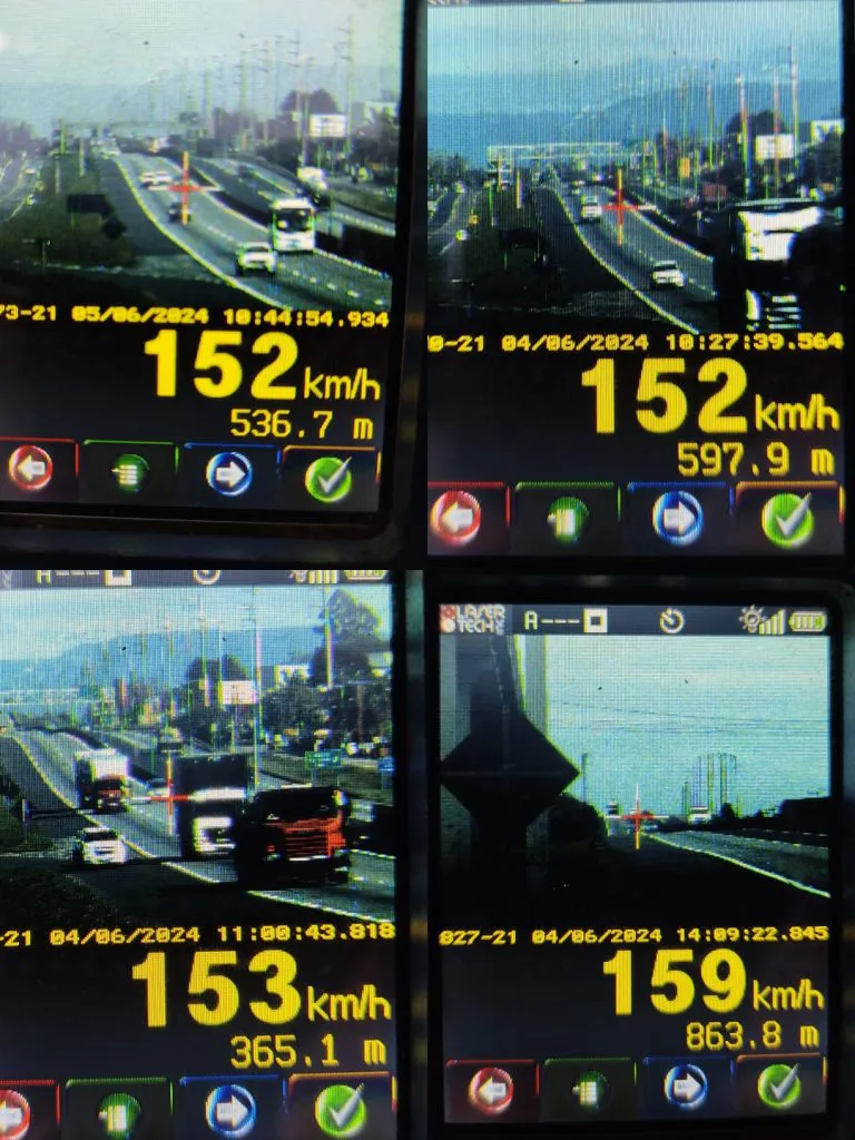 150 motoristas são flagrados em excesso de velocidade na BR-101sul