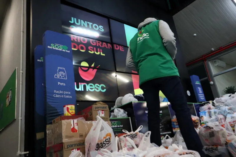 SOS Rio Grande do Sul: Campanha da Unesc entra em nova fase