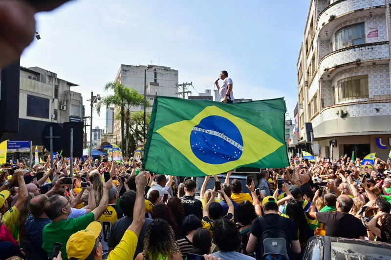 Bolsonaro realiza ato na Nereu Ramos em fortalecimento campanha de Ricardo Guidi