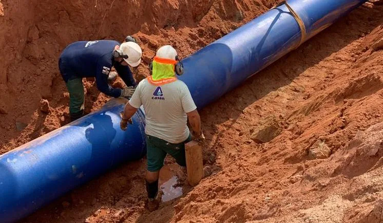 CRICIÚMA: Rompimento de adutora deixa bairros sem água