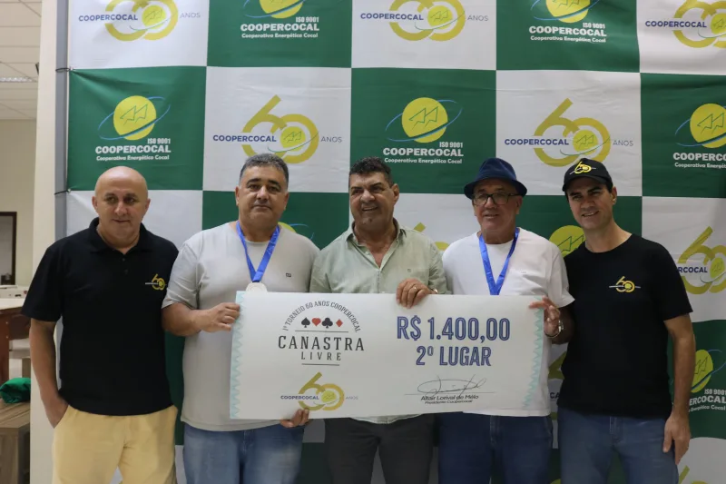 1º TORNEI DE CANASTRA LIVRE DA COOPERCOCAL É SUCESSO ENTRE OS ASSOCIADOS