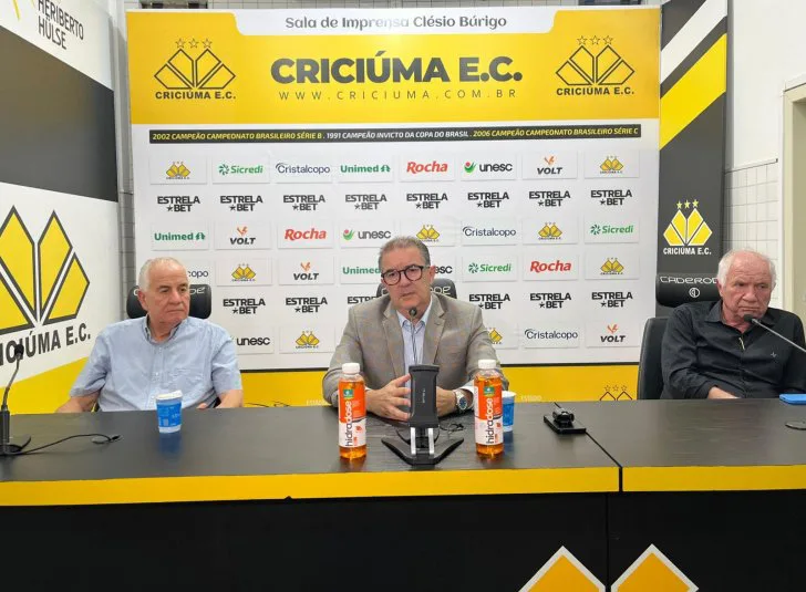 Coletiva de imprensa do Tigre: Catarinense com ingressos R$50, sem reajustes no plano para sócios e técnico da "nova geração"