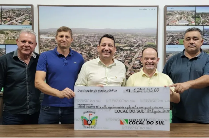 Câmara de Cocal do Sul devolve mais de R$ 1,2 milhão em duodécimo para a prefeitura