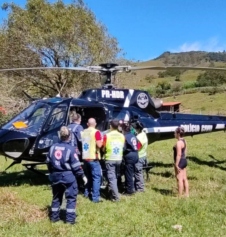Idoso fica gravemente ferido após ser atacado por gado em Gravatal