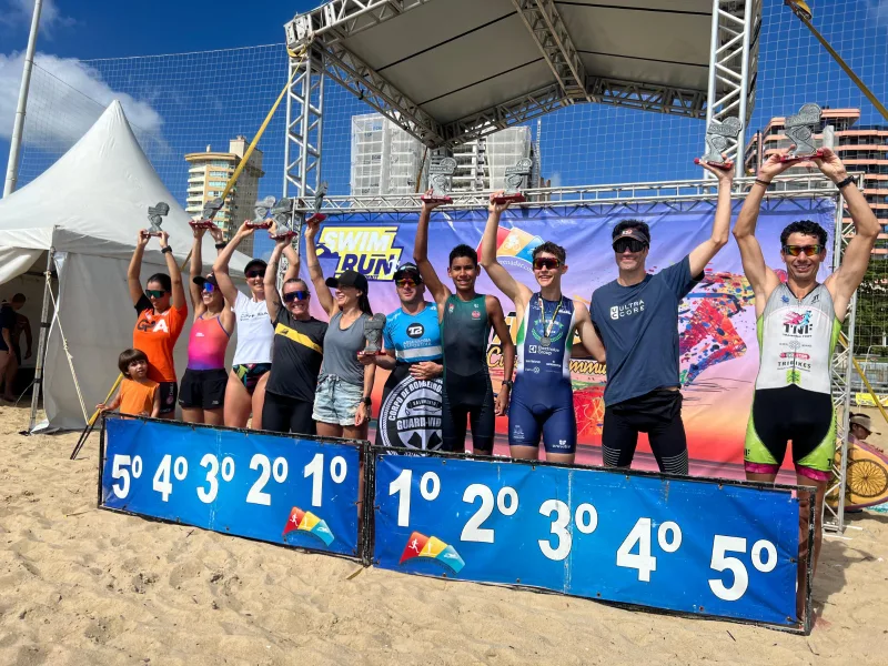 Triatletas criciumenses são destaque no ranking Estadual Triathlon em 2024