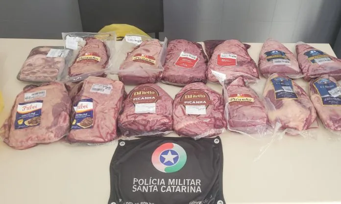 Dupla é presa por vários furtos de carne em Criciúma e Forquilhinha
