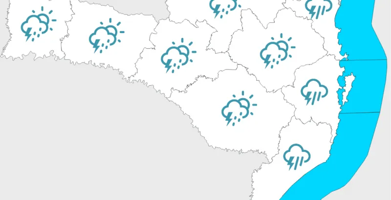 Previsão do tempo para quarta-feira (12)