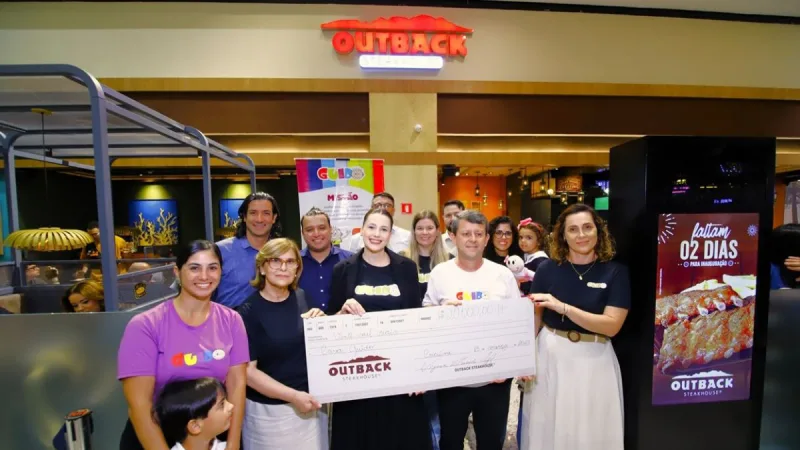 Outback Steakhouse firma parceria com a Casa Guido em ação beneficente de inauguração