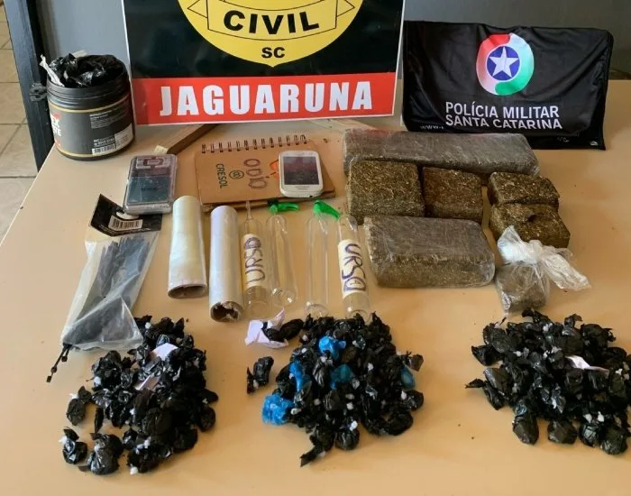 Operação conjunta prende traficantes e apreende drogas em Jaguaruna e Sangão