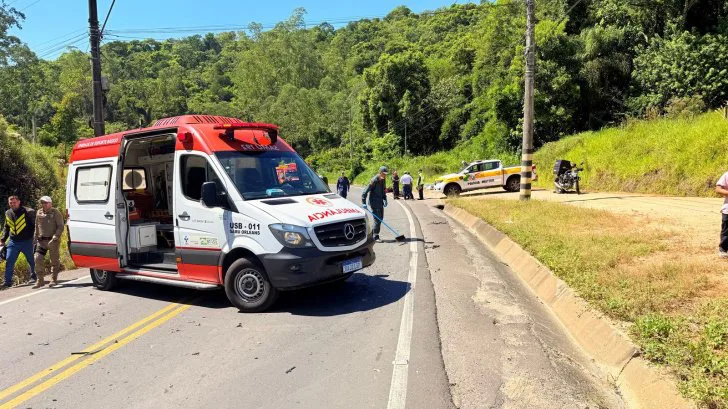 Após acidente na SC-390, motociclista de 58 anos morre em Orleans