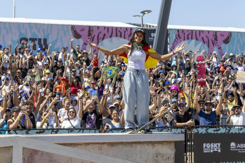 Rayssa é campeã do STU Pro Tour em Porto Alegre, que celebra pódio da gaúcha Maria Lúcia