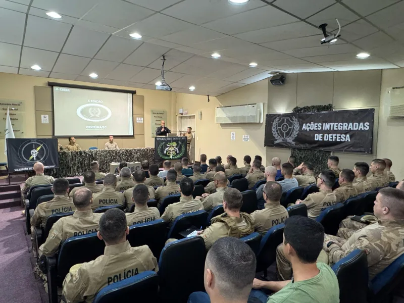 PMSC realiza Curso de Ações Integradas de Defesa em Criciúma