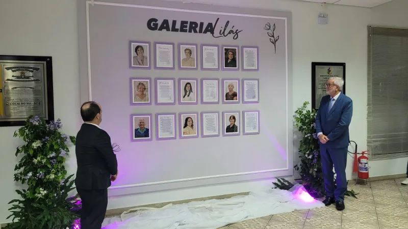 Legado e reconhecimento: Câmara Municipal de Cocal do Sul renova a Galeria Lilás