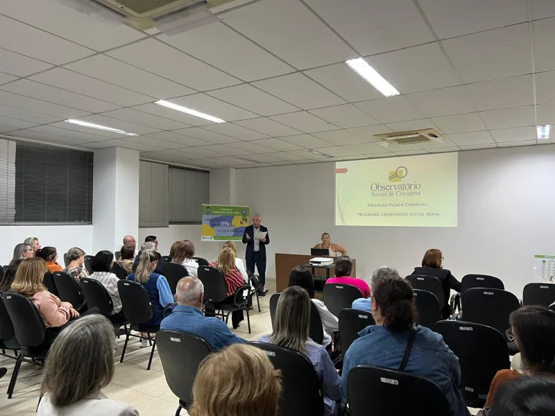 Observatório Social de Criciúma lança projeto destinado aos estudantes da Rede Municipal de Ensino