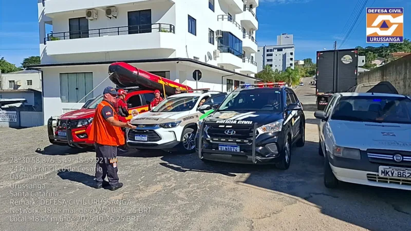 Simulado da Defesa Civil prepara Urussanga para situações de desastres naturais