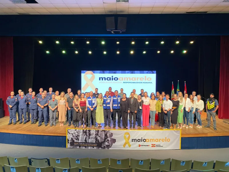 Detran/SC realiza cerimônia de encerramento da Campanha Maio Amarelo 2025
