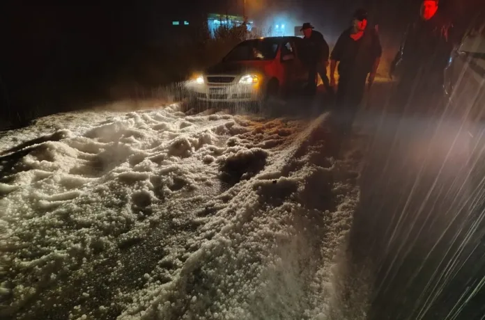 Rota do Sol é interditada após forte temporal com granizo