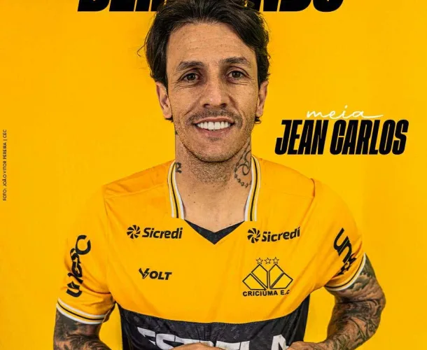 Jean Carlos é o novo meia do Criciúma