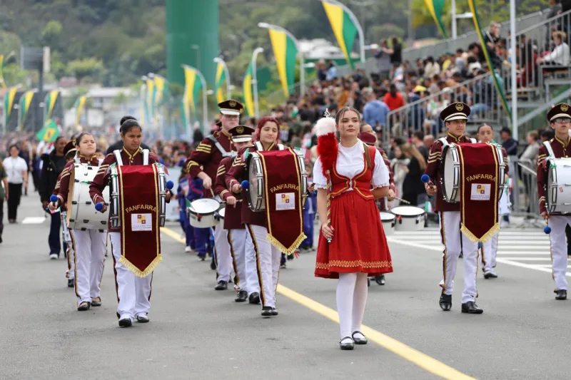 ‘Criciúma 100 anos’: Desfile de 7 de setembro marca comemorações em alusão à Independência do Brasil no município