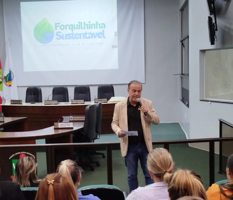 Prefeito de Forquilhinha faz o lançamento do projeto Forquilhinha Sustentável