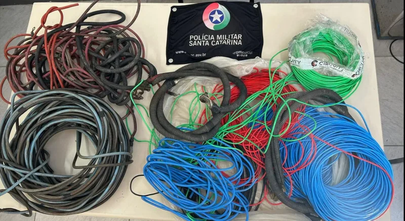 Onda de furtos de fiação elétrica é registrada durante a madrugada em Criciúma
