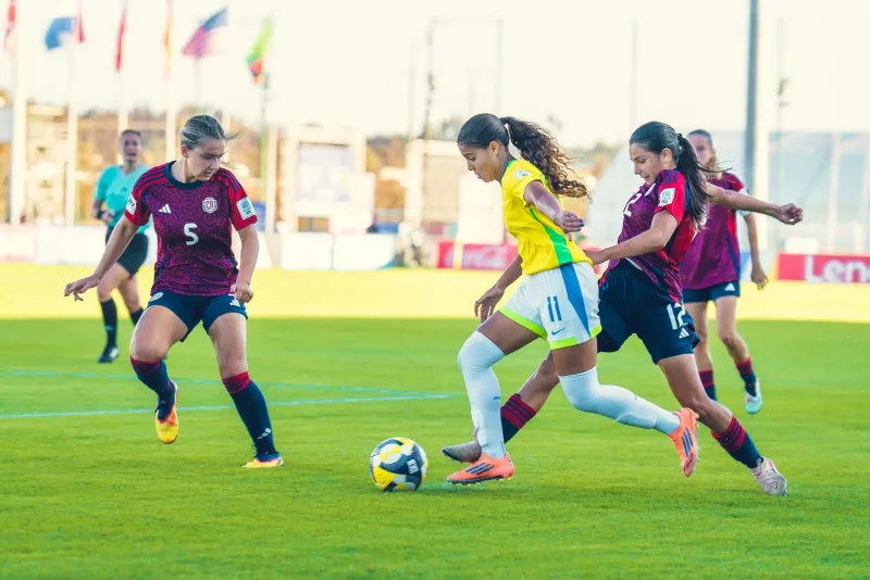 Brasil empata com a Costa Rica e encaminha vaga para as oitavas da Copa do Mundo Feminina Sub-17