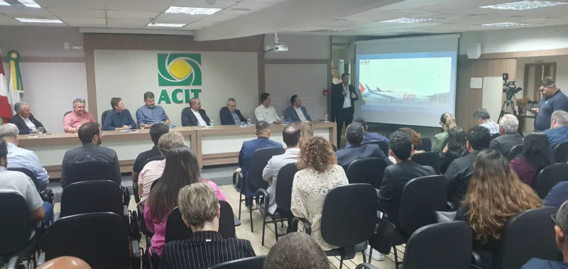 Acic participa de apresentação do cronograma de obras no aeroporto de Jaguaruna