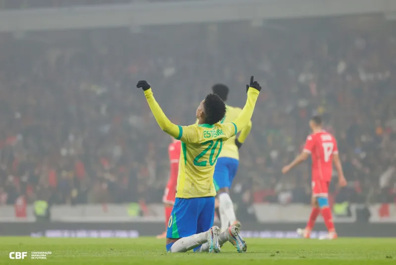 Brasil empata com a Tunísia por 1 a 1 em Lille, na França